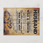 Voor mijn echtgenoot decoratie | Jubileumcadeau Aankondigingskaart (Voorkant)