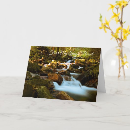 Voor mijn enige ouder kaart (Gele Bloem)