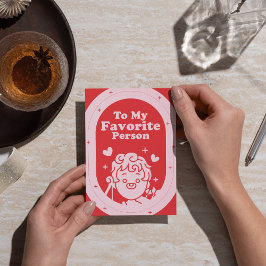 Voor mijn favoriete persoon feestdagenkaart