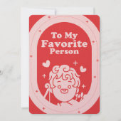 Voor mijn favoriete persoon feestdagenkaart (Voorkant)