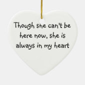 Voor mijn geboorte mam Ornament (Achterkant)