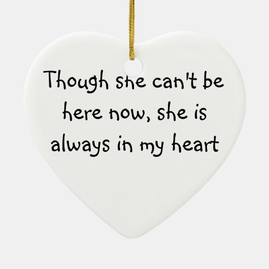 Voor mijn geboorte mam Ornament (Achterkant)