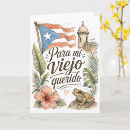Voor mijn geliefde Puerto Rico Vaderdag Kaart