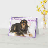 Voor mijn geweldige tante op Moederdag kaart (Gele Bloem)