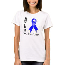 Voor mijn Hero Blue Awareness Ribbon