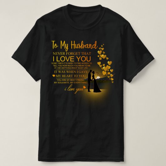 VOOR MIJN HUSBAND HOOR IK VAN T-SHIRT (Design voorkant)