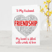 VOOR MIJN HUSBAND OP VALENTIJNSDAG KAART (Gele Bloem)