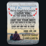 Voor mijn kleindochter, Baby Girl Birthday Gift Id Inbakerdoek<br><div class="desc">Voor mijn kleindochter,  Baby Girl Birthday Gift Idea</div>