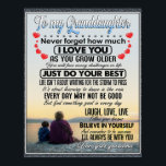 Voor mijn kleindochter, Baby Girl Birthday Gift Id Poster<br><div class="desc">Voor mijn kleindochter,  Baby Girl Birthday Gift Idea</div>