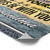 Voor mijn kleindochter, Baby Girl Birthday Gift Id Poster (Hoek)