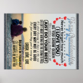 Voor mijn kleindochter, Baby Girl Birthday Gift Id Poster (Voorkant)