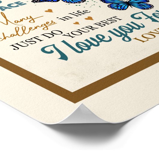 Voor mijn kleindochter hou ik altijd van je poster (Hoek)