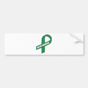 Voor mijn kleinzoon (groen lint) bumpersticker