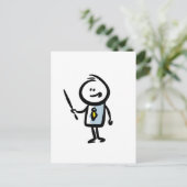 Voor mijn leraar feestdagenkaart (Staand voorkant)