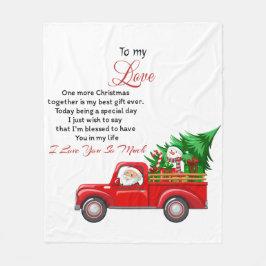 Voor mijn lief nog een kerst samen fleece deken