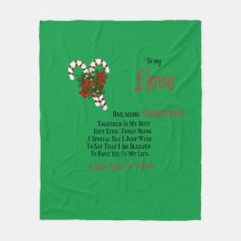 Voor mijn lief Nog een kerst samen Fleece Deken