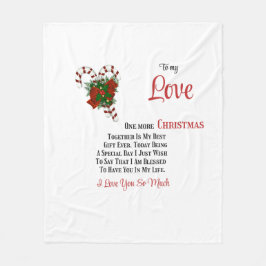Voor mijn lief nog een Kerstmis samen Fleece Deken
