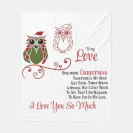 Voor mijn lief nog een Kerstmis samen Fleece Deken