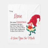 Voor mijn lief nog een Kerstmis samen  Fleece Deken (Voorkant)
