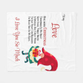 Voor mijn lief nog een Kerstmis samen  Fleece Deken (Voorkant (Horizontaal))