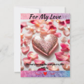 Voor mijn liefde feestdagenkaart (Voorkant)