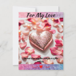 Voor mijn liefde feestdagenkaart