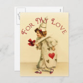 Voor mijn liefde Valentijn Feestdagenkaart (Voorkant / Achterkant)