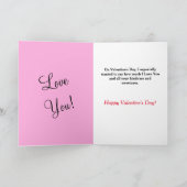 Voor mijn liefde Valentijnsdag harten rood roze Feestdagen Kaart (Binnen)