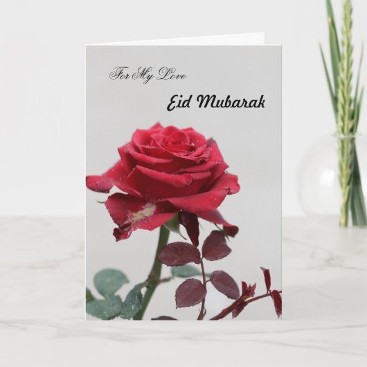 Voor mijn liefde voor Eid Mubarak Kaart (Voorkant)