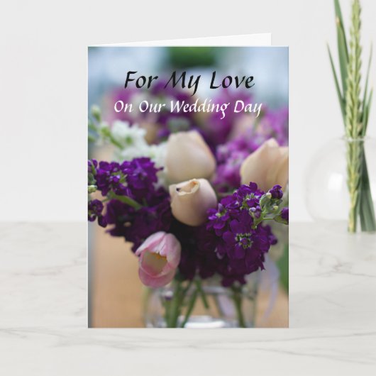 Voor mijn liefdespre-Wedding Kaart (Voorkant)