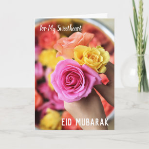 Voor mijn liefje op Eid Mubarak Feestdagen Kaart