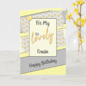 Voor mijn lieve neef verjaardag geel kaart (Gele Bloem)