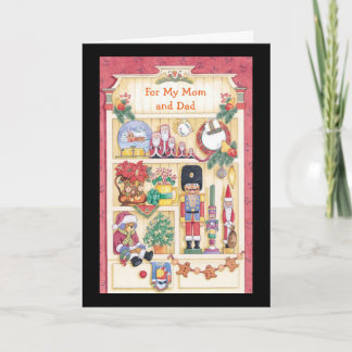 Voor mijn mama en papa feestdagen kaart