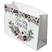 Voor mijn mama grote geschenk tas groot cadeauzakje (Achterkant Gekanteld)