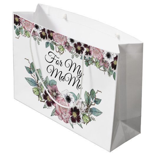 Voor mijn mama grote geschenk tas groot cadeauzakje (Achterkant Gekanteld)