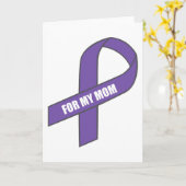 Voor Mijn Mamma (Paars Lint) Kaart (Gele Bloem)