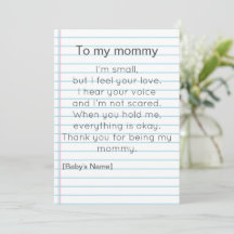Voor mijn mammie voor de eerste Moederdag geperson