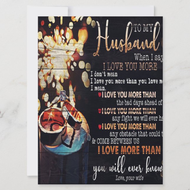 Voor mijn man Decor, schat Love Letter in (Voorkant)