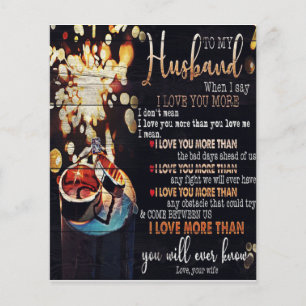 Voor mijn man Decor, schat Love Letter in Flyer