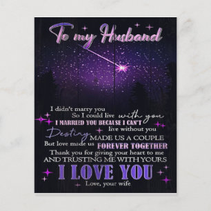 Voor mijn man Decor, schat Love Letter in Flyer