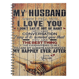 Voor mijn man Decor, schat Love Letter in Notitieboek