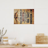Voor mijn man Decor, schat Love Letter in Poster (Keuken)