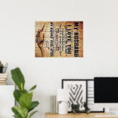 Voor mijn man Decor, schat Love Letter in Poster (Thuiskantoor)