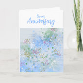 Voor mijn man floral Jubileum Kaart (Voorkant)