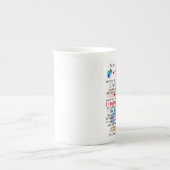 VOOR MIJN MAN: Gift for Husband, Jubileum Gift Porselein Kop (Voorkant)