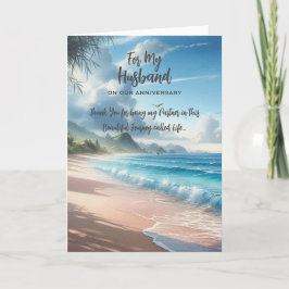 Voor mijn man Jubileum Wenskaart Bedankkaart