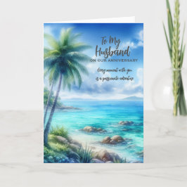 Voor mijn man Jubileum Wenskaart Bedankkaart