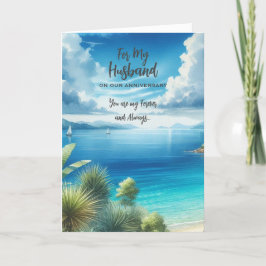 Voor mijn man Jubileum Wenskaart Bedankkaart