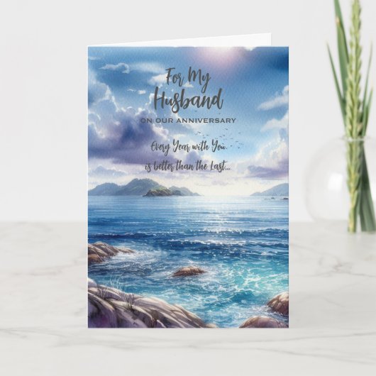 Voor mijn man Jubileum Wenskaart Bedankkaart (Voorkant)