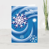 Voor mijn man Kerst Feestdagen Kaart (Voorkant)